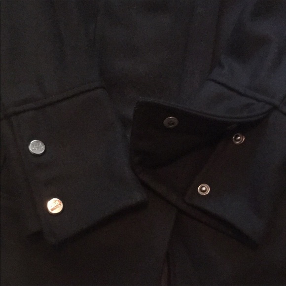 Modcloth Steve Madden Diagonal Alley Asymmetrical Black Wool Peacoat - Picture 13 of 17